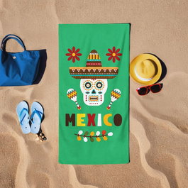 Mijölnir Viva Mexico Toalla de Playa Verde